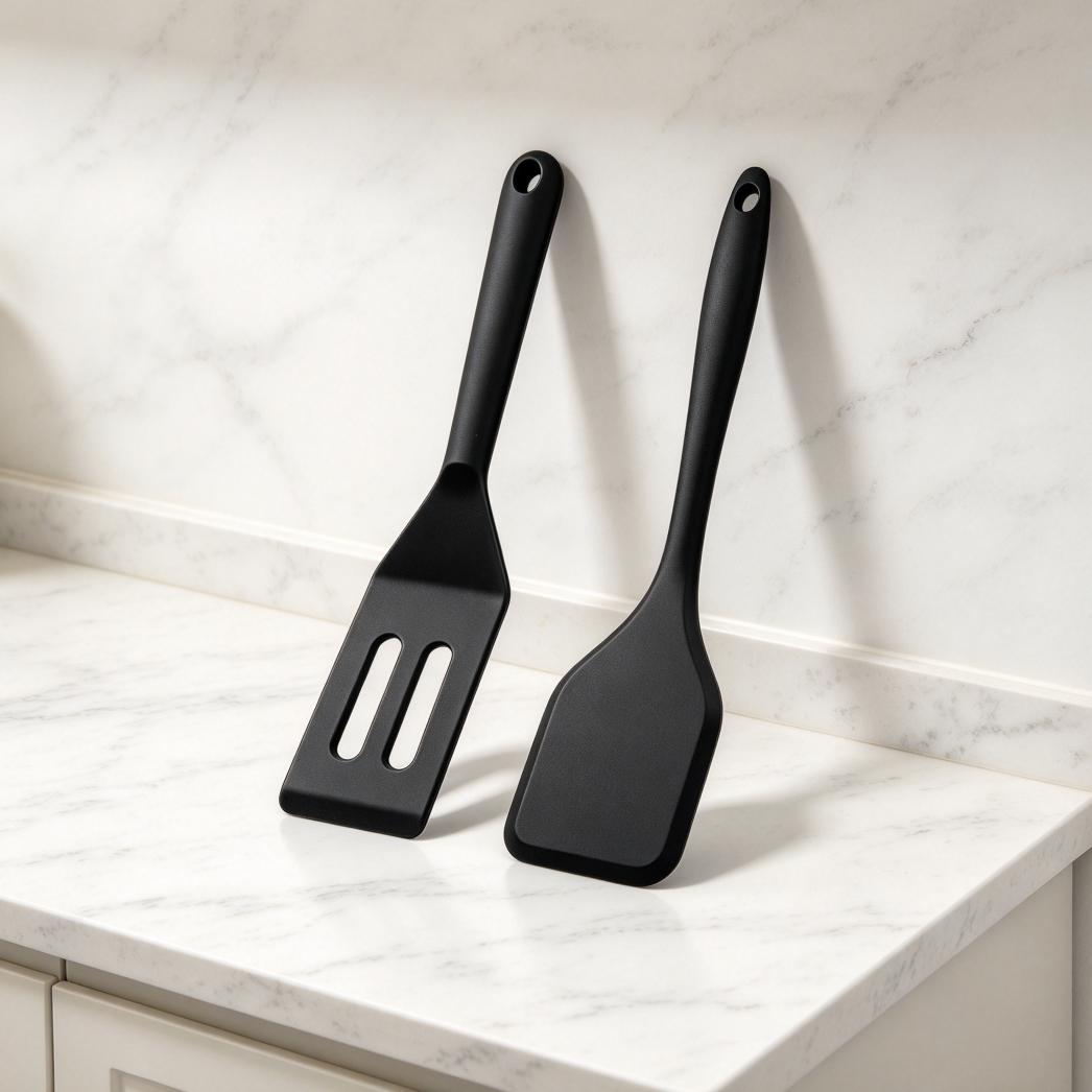 Mini Heat-Resistant Silicone Spatula for Serving - Image 2