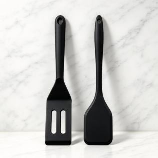 Mini Heat-Resistant Silicone Spatula for Serving