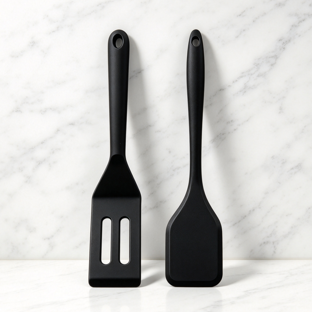 Mini Heat-Resistant Silicone Spatula for Serving