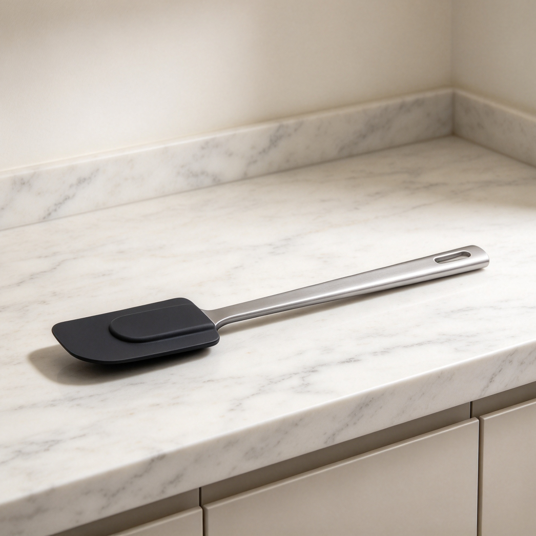 Flexible Silicone Spatula Scraper, Heat-Resistant