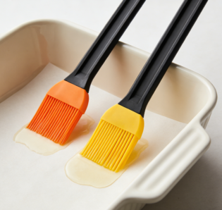 Long-Handle Two-Tone Silicone Basting Brush