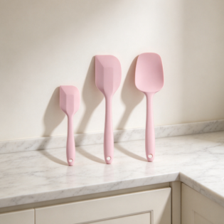 Heat-Resistant Silicone Spatula for Baking and Mixing