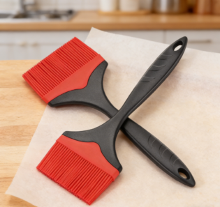 Extra-Wide Red Silicone Basting Brush