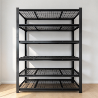 Adjustable Heavy-Duty Metal Garage Shelving Unit
