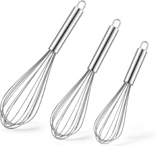 Heavy-Duty Stainless Steel Wire Whisk Set