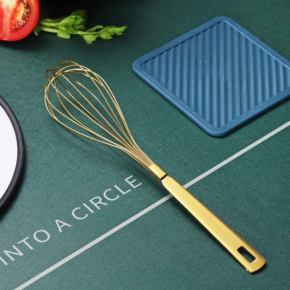 Gold-Plated Stainless Steel Balloon Whisk - Image 2